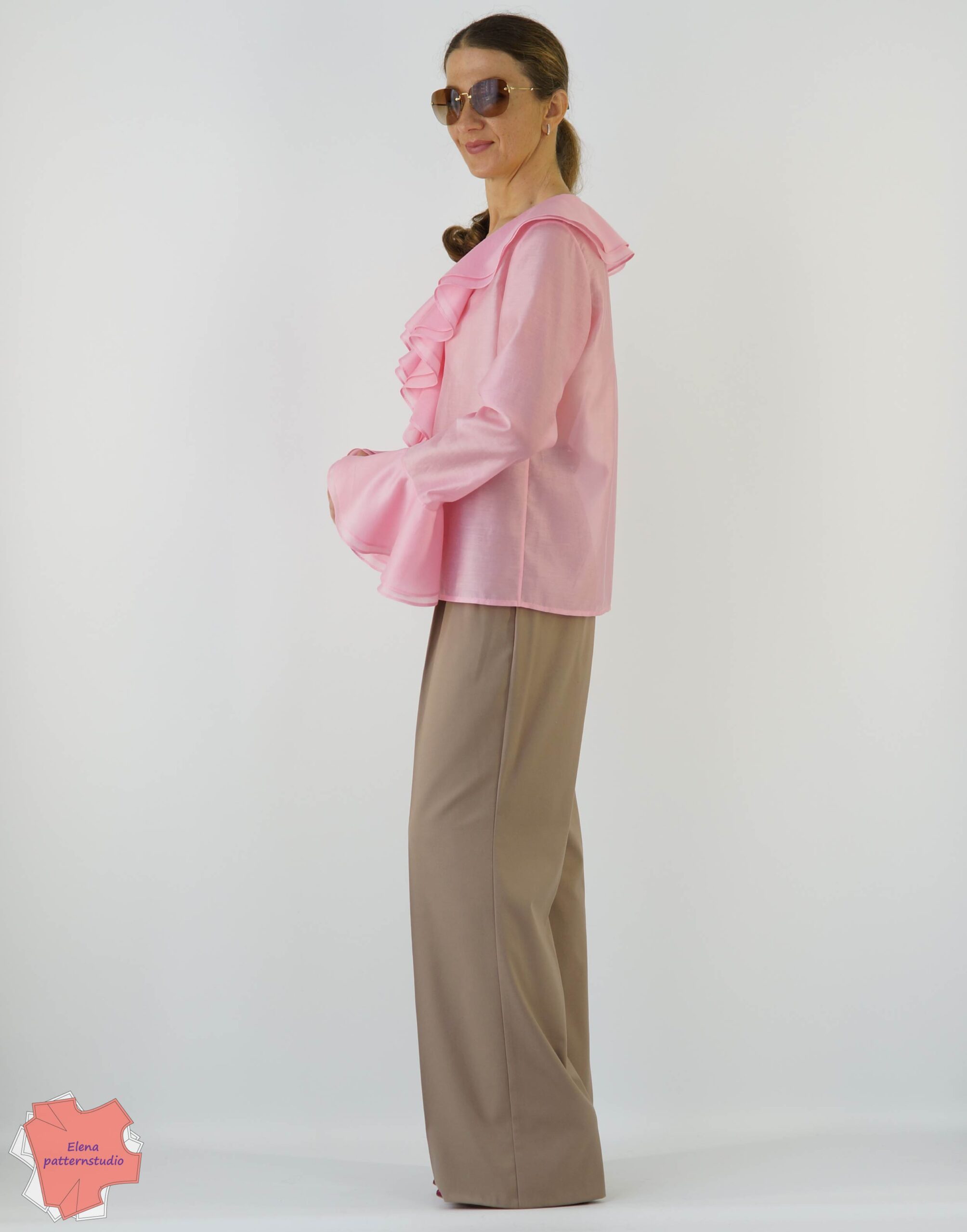 183 Blouse for office buy pattern online store 7944-01