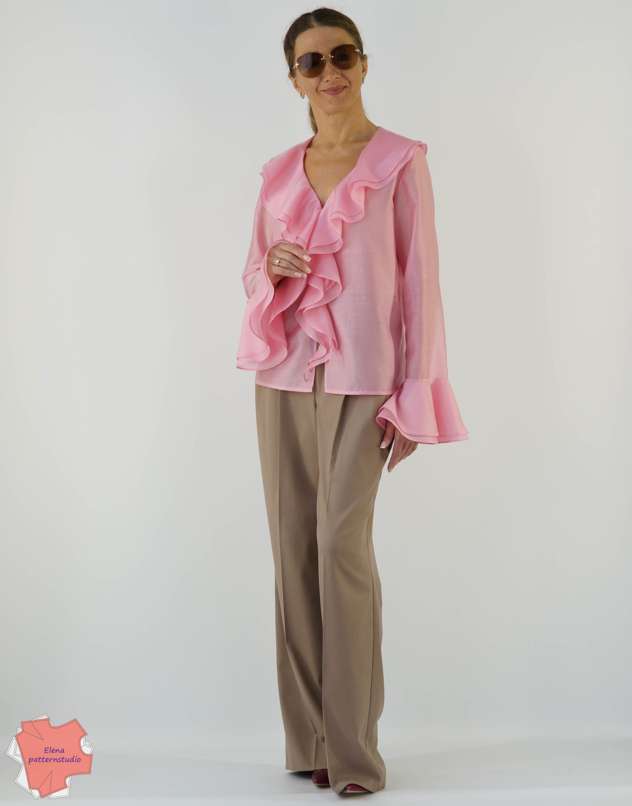 183 Buy a pattern of a boho blouse with flounces 7933-01