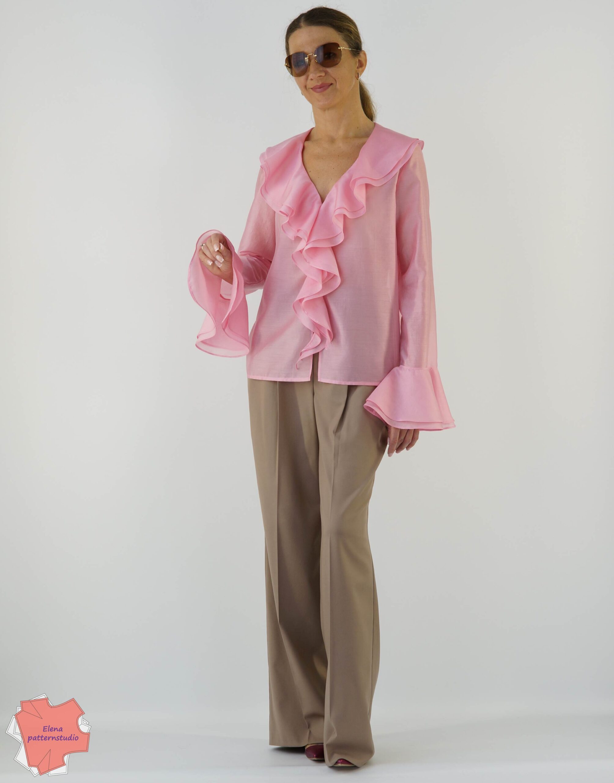 183 Pattern of a blouse with flounces buy online 7931-01