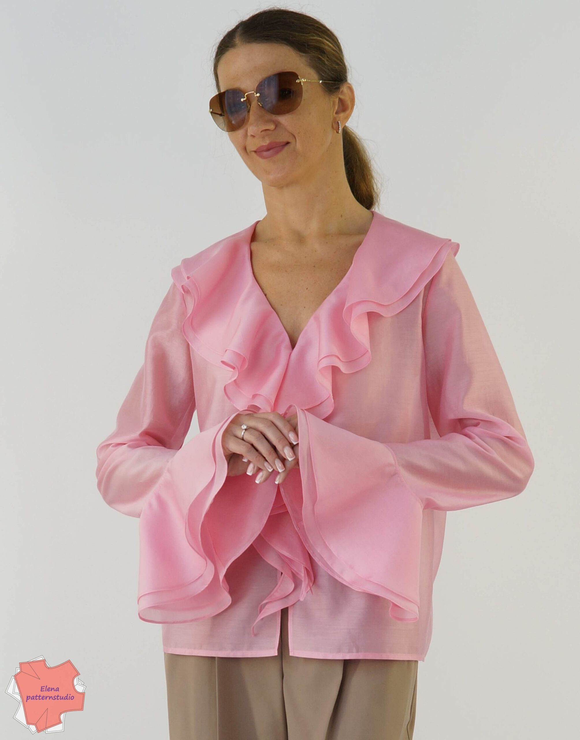 183 Pattern of a light blouse without a fastener buy 7932 -01
