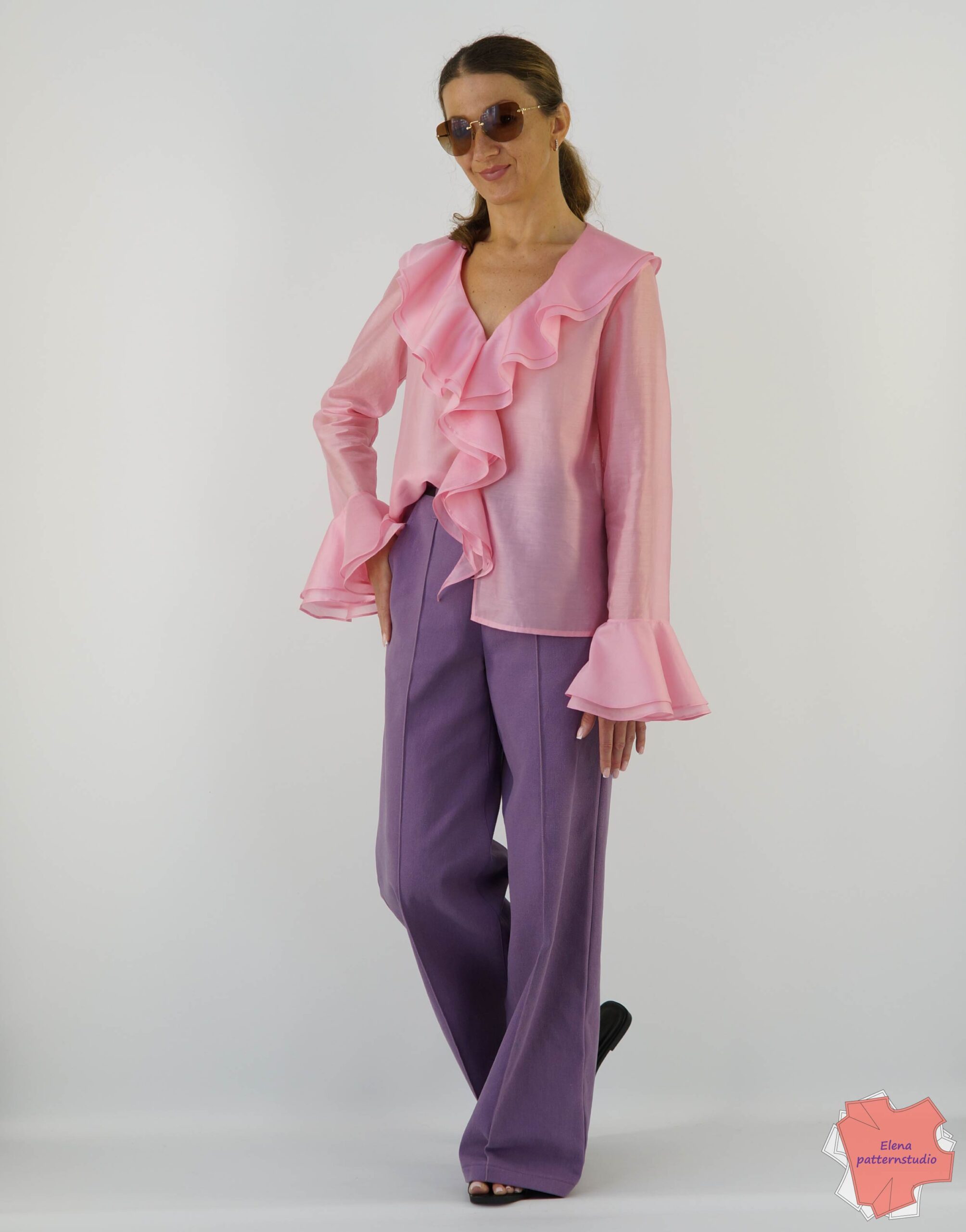 183 Pattern of easy boho blouse for beginners with master class buy 7958-01