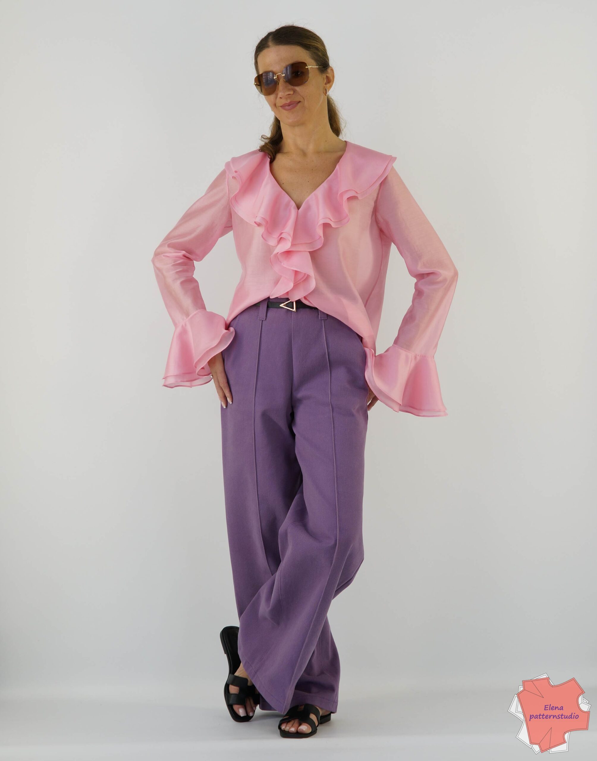 183 Pattern of easy boho blouse with jeans for beginners buy 7959-01