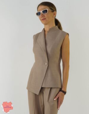 Asymmetrical vest Picasso, 2 in 1 Pattern